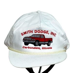 Vtg 70s 80s SMITH DODGE ILLINOIS HAT CAP SNAPBACK DEALERSHIP MOPAR